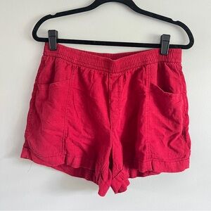 Old Navy Women's Medium High Waist Red Shorts